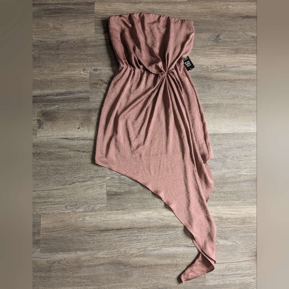 Express Asymmetrical Dress in Dusty Pink